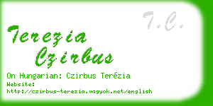 terezia czirbus business card
